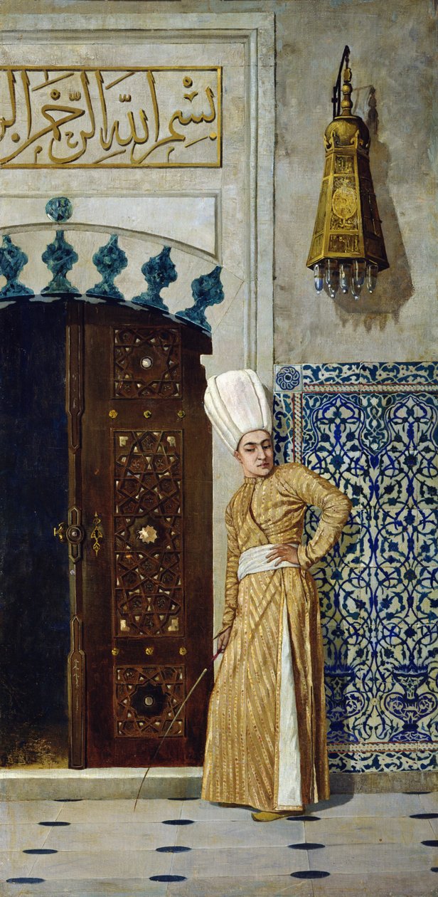 En eunuk foran døren til haremet af Vasili Vasilievich Vereshchagin