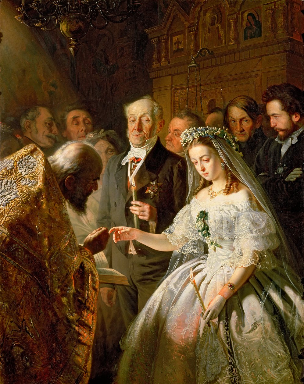 Det ulige ægteskab, 1862 af Vasili Vladimirovits Pukirev