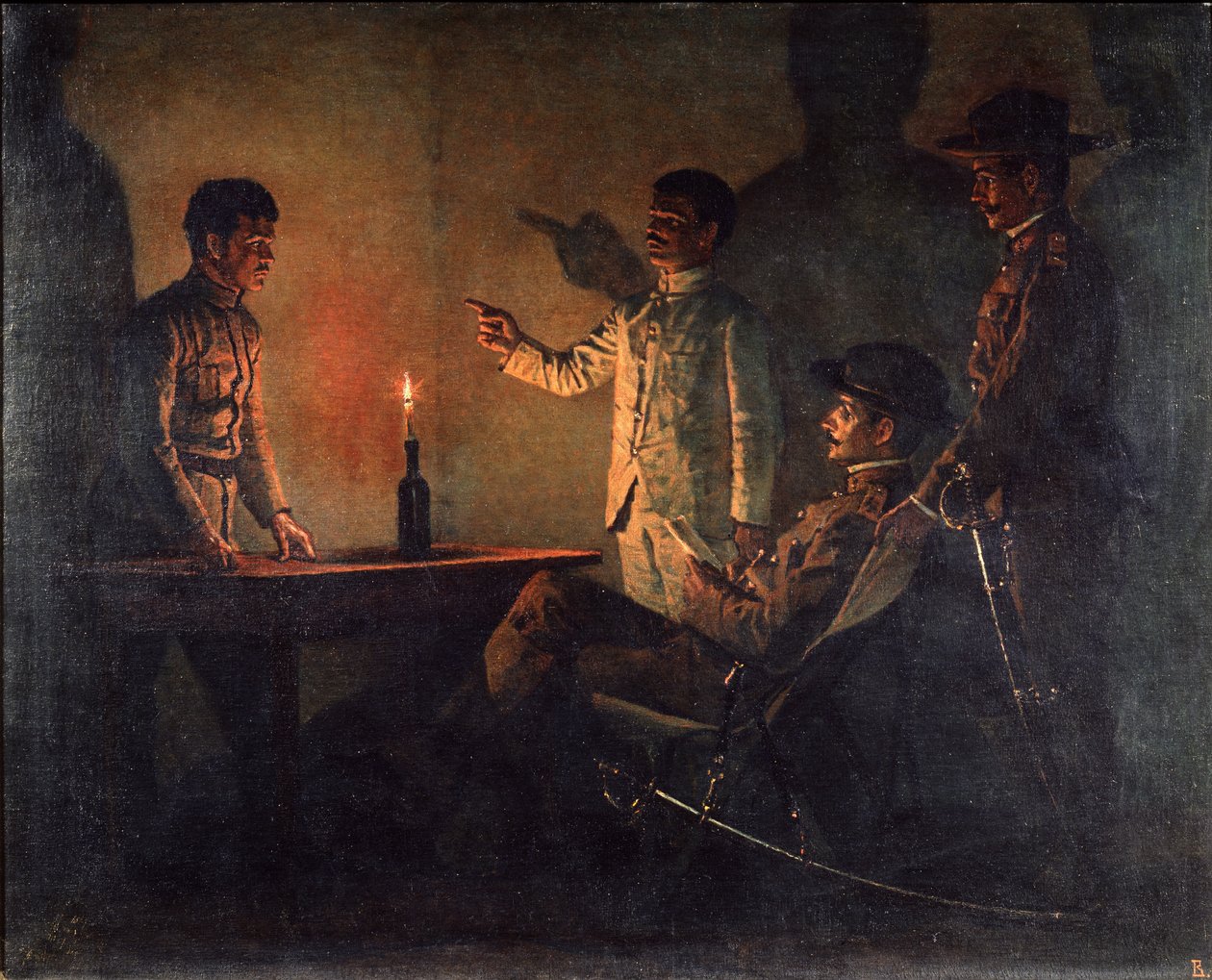 Forhør af en desertør, ca. 1901-1902 af Vasili Vasilievich Vereshchagin