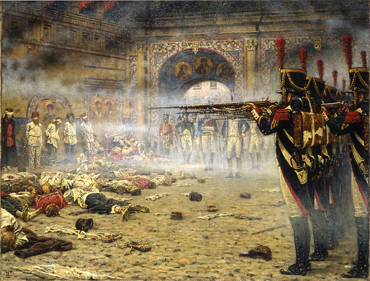 Franskmændene i Moskva, 1897-1898 af Vasili Vasilievich Vereshchagin