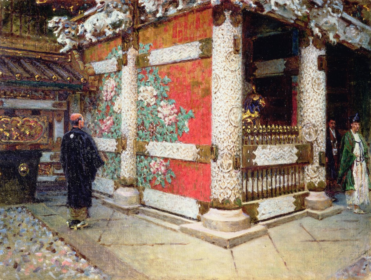 Shinto-templet i Nikko, Japan af Vasili Vasilievich Vereshchagin