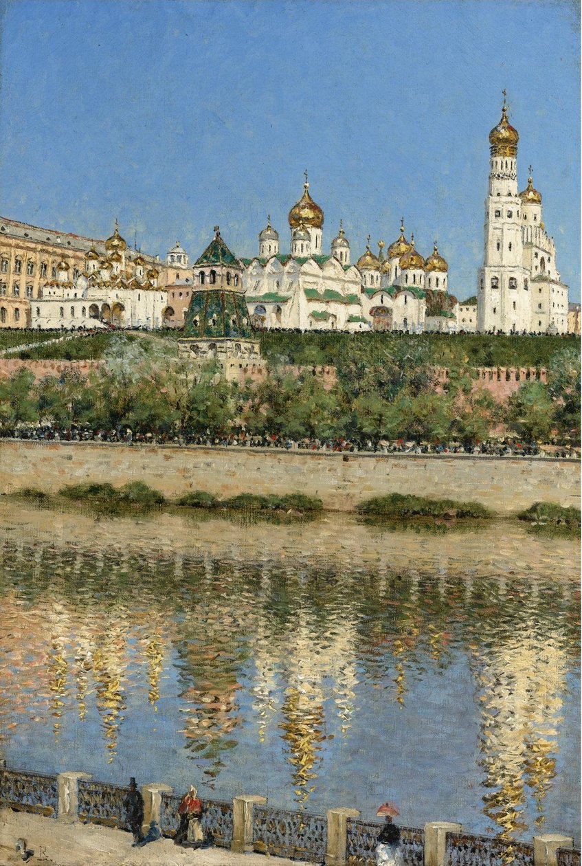 Udsigt over Kreml i Moskva af Vasili Vasilievich Vereshchagin