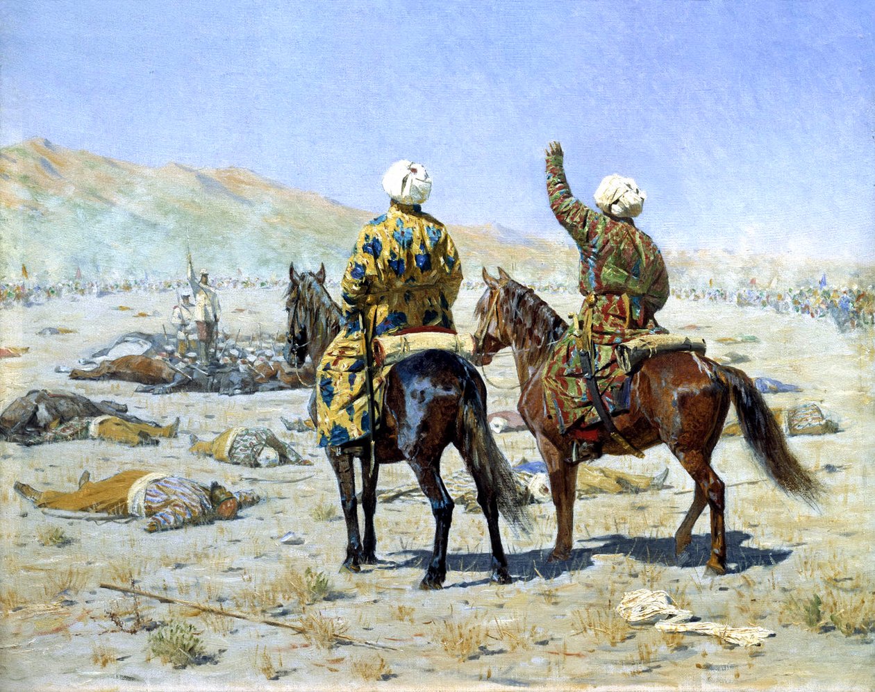Fredsforhandlere, 1873. af Vasili Vasilyevich Vereshchagin