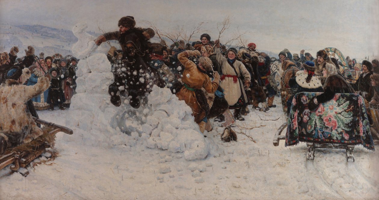 Tager en sneby af Vasilij Ivanovic Surikov