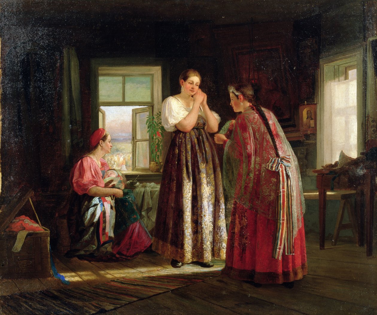 Forberedelse før et parti, 1869 af Vasily Maximov