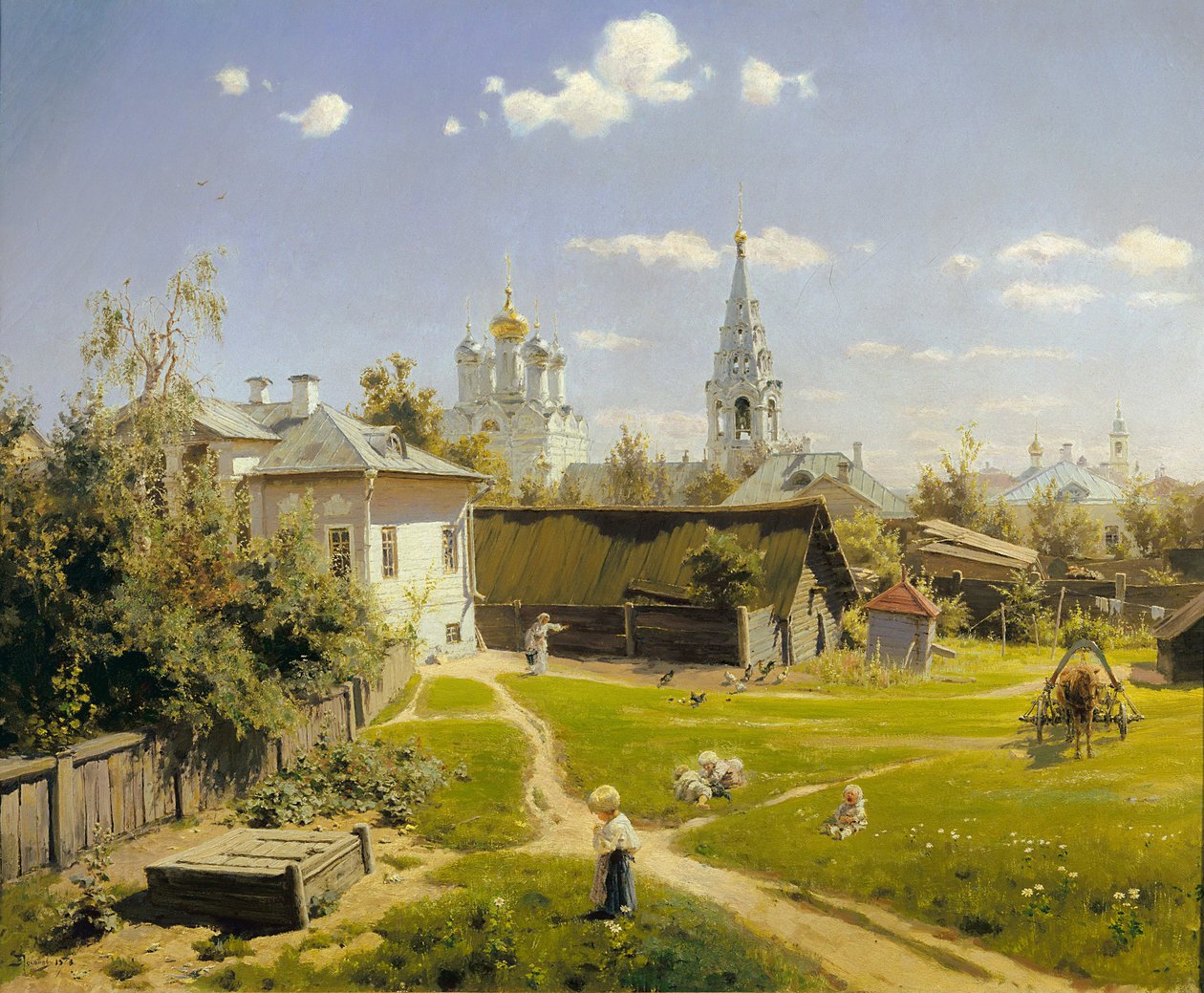 Moskva gårdhave af Vasily Polenov