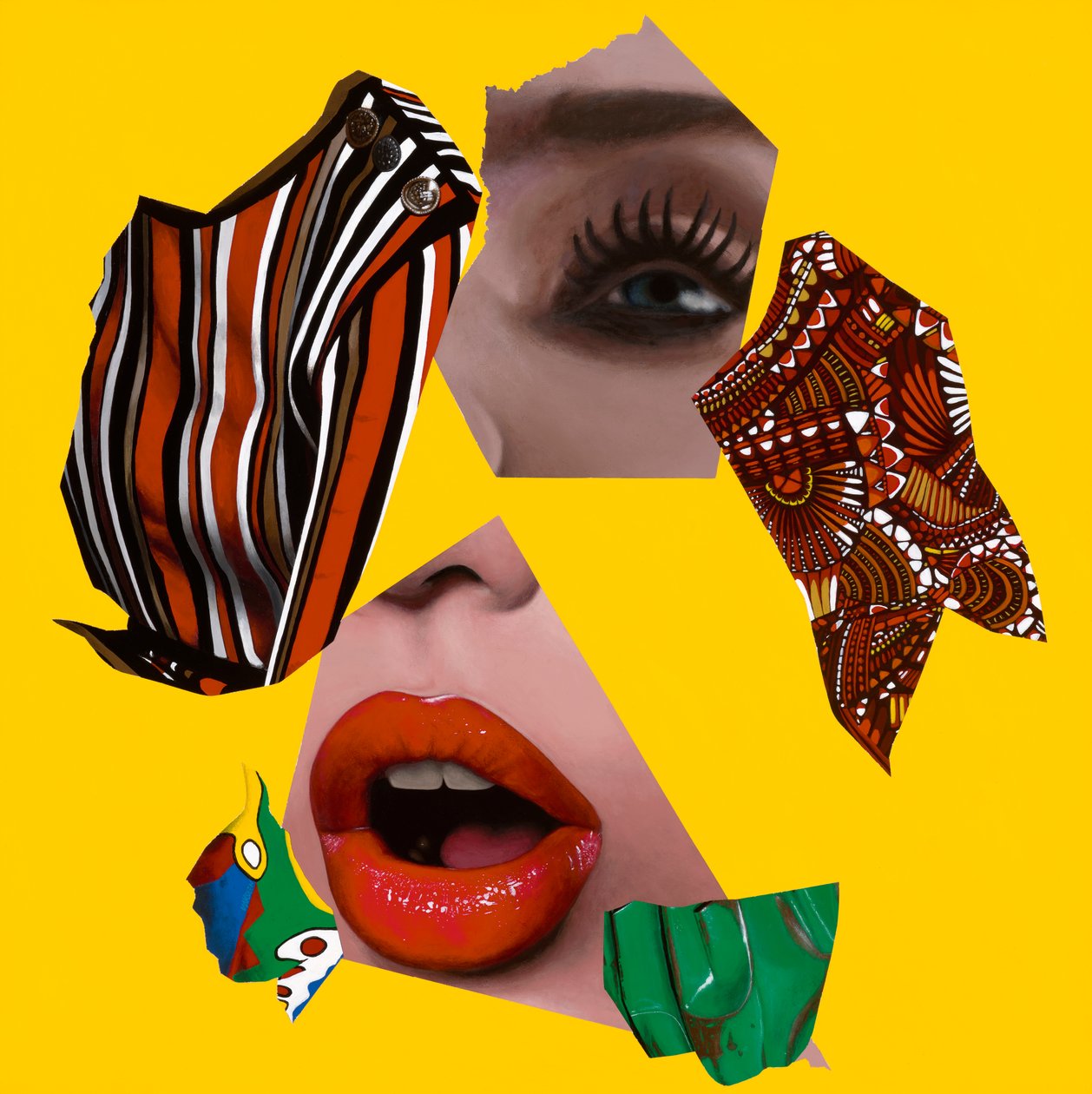 Losing Myself, 2019 (Akryl på træ) af Vaskeen Vaskeen