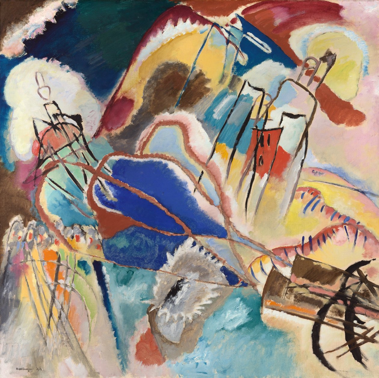 Improvisation nr. 30 kanoner, 1913. af Wassily Kandinsky