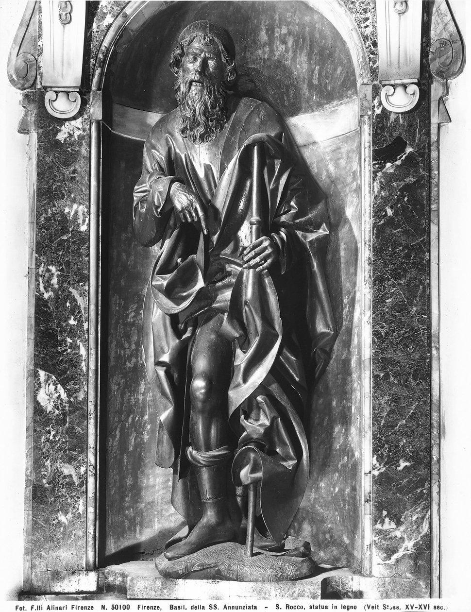 San Rocco (kalktræ) af Veit or Wit Stoss