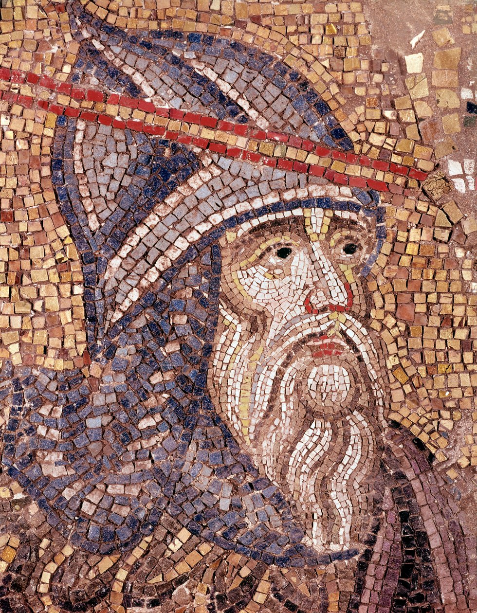 Leder af en soldat (mosaik af Veneto Byzantine School