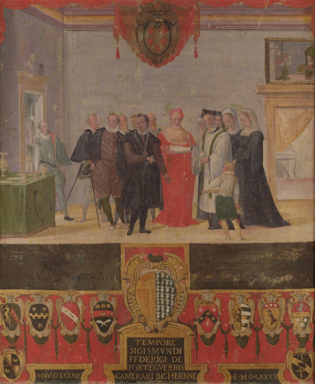 Dåb af Cosimo II de Medici 1589 af Ventura di Arcangelo Salimbeni