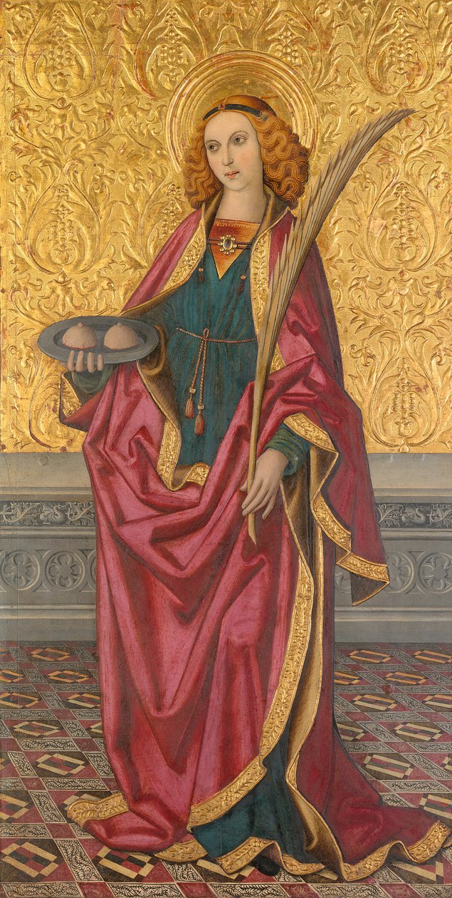 Sankt Agatha, omkring 1500 af Vergós Workshop
