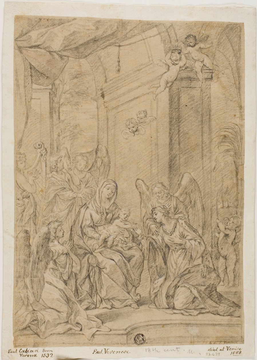 St. Catherines mystiske ægteskab af Veronese (Paolo Caliari)