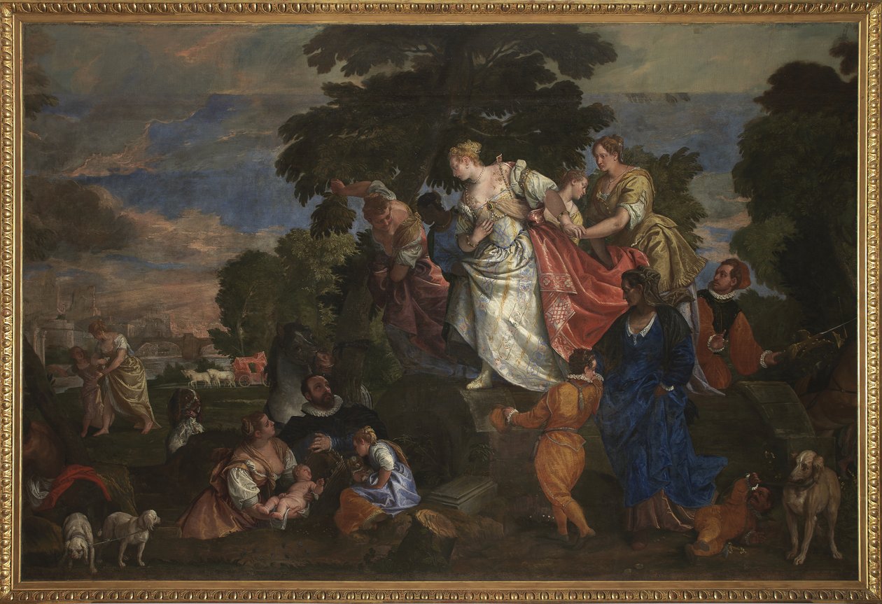 Moses reddede fra vandet, 1582-83 af Veronese