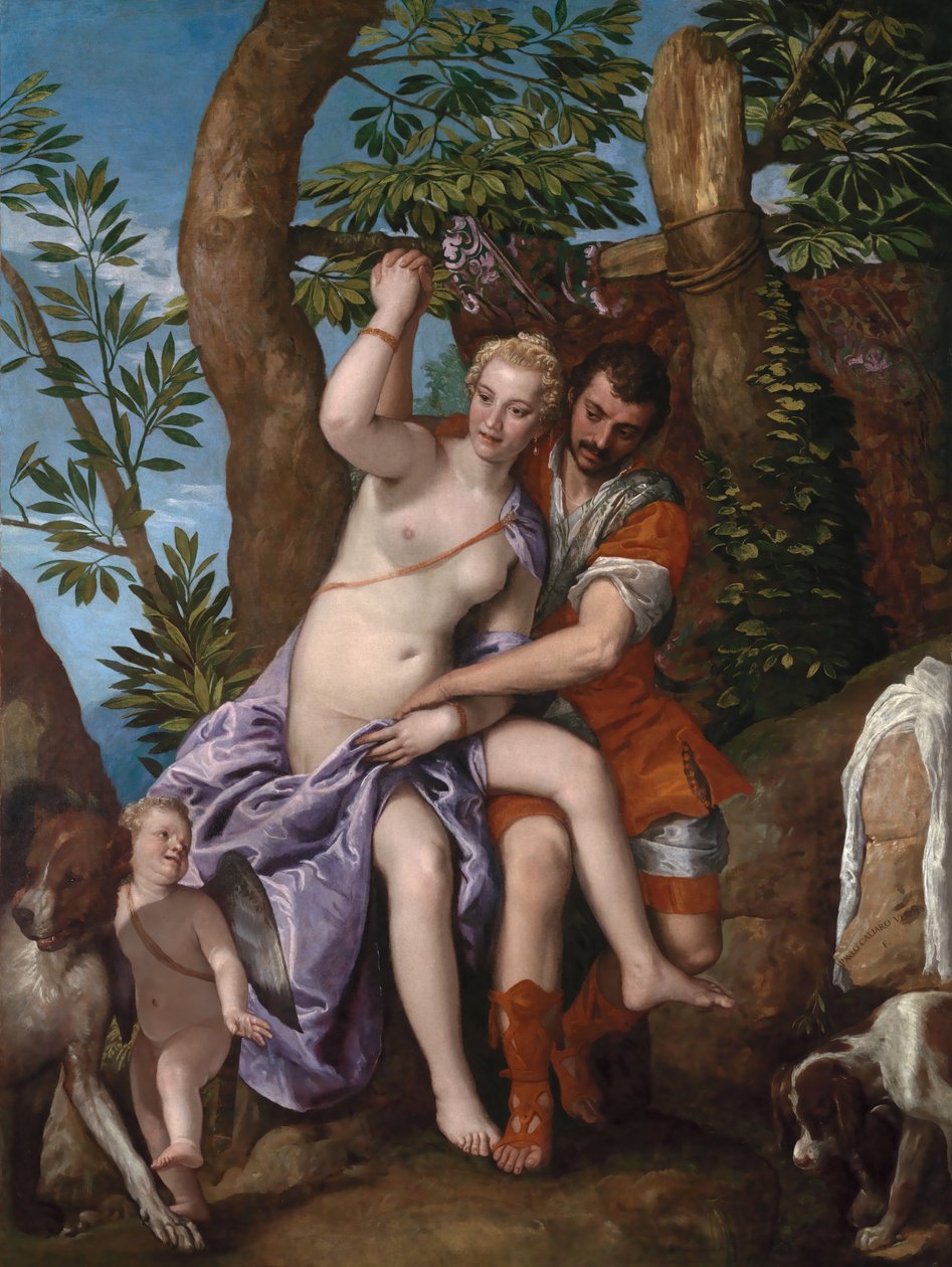 Venus and Adonis, 1570sdani af Veronese