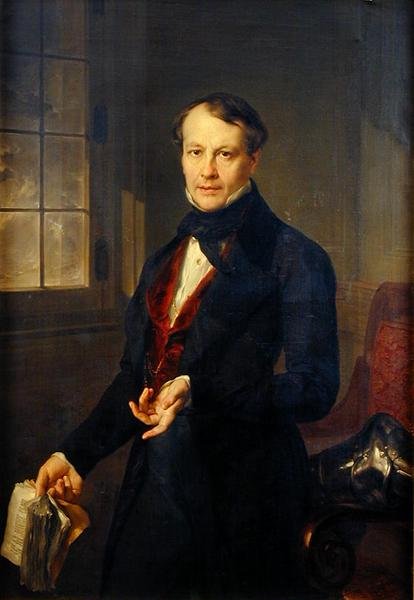 Portræt af Aaron Vail (1796-1878) ca. 1845 (se 149723 for par) af Vicente Lopez y Portana