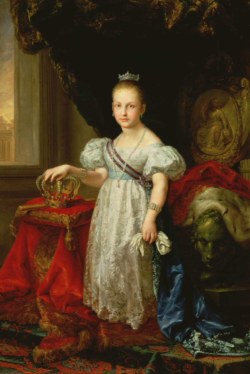 Dronning Isabella II (1830-1904) af Spanien, 1838 af Vicente Lopez y Portana