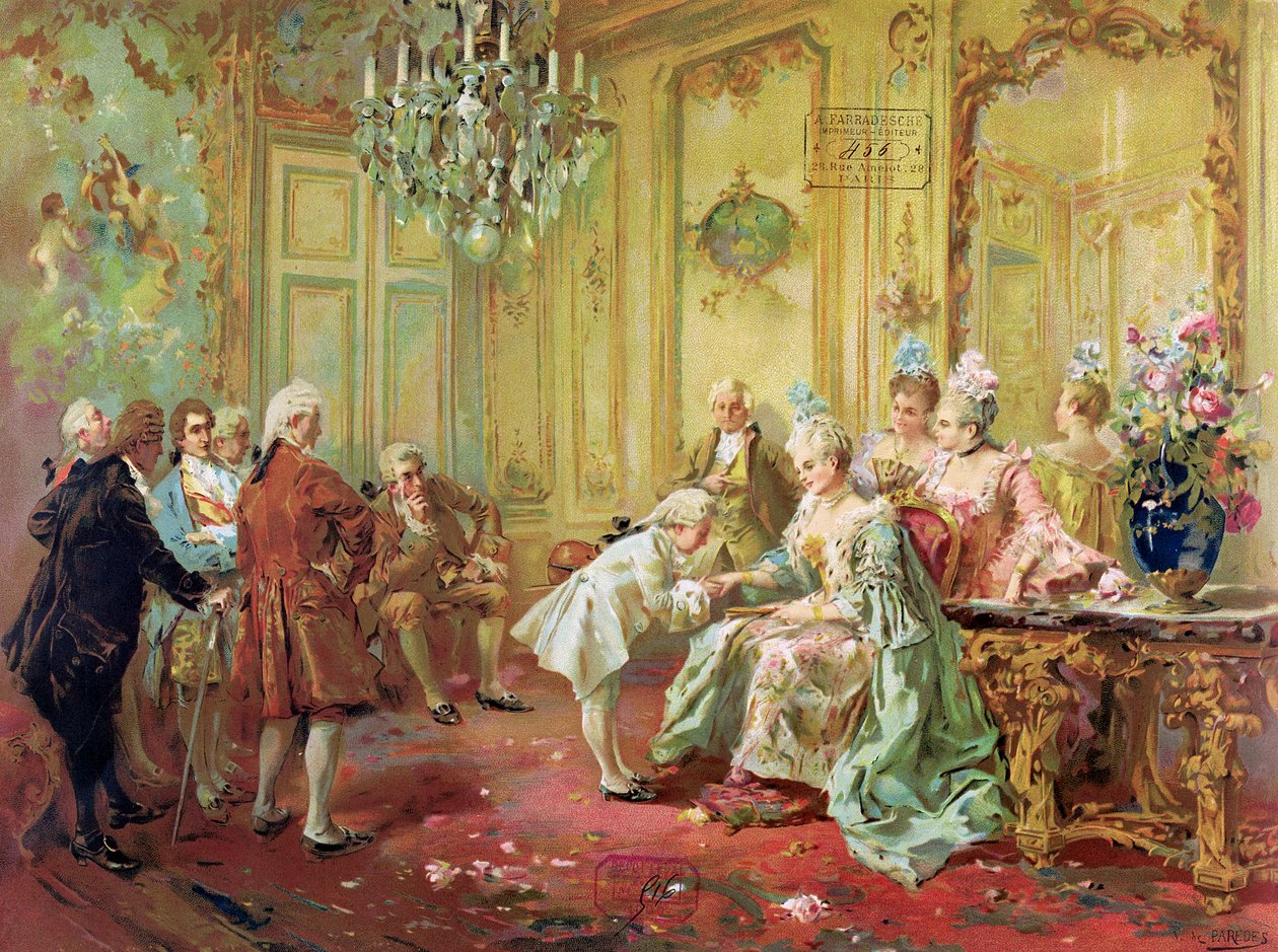 Præsentationen af den unge Mozart for Mme de Pompadour i Versailles i 1763 af Vicente de Paredes