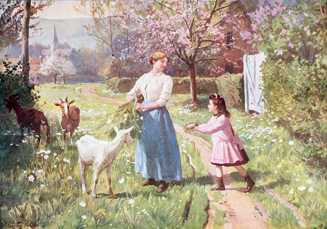 Påskeæg på landet, 1908 af Victor Gabriel Gilbert