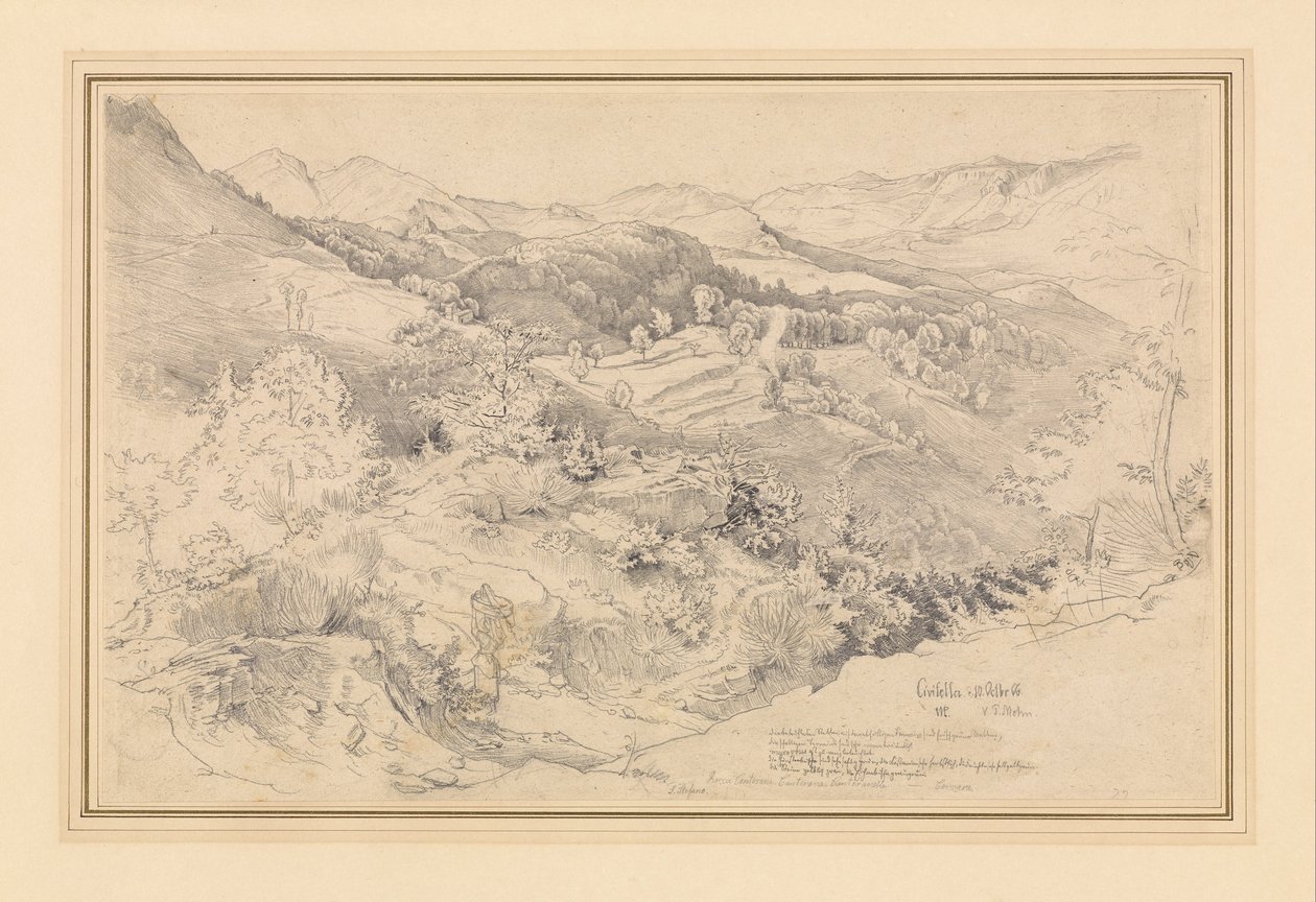Udsigt fra Civitella, nær Olevano af Victor Paul Mohn