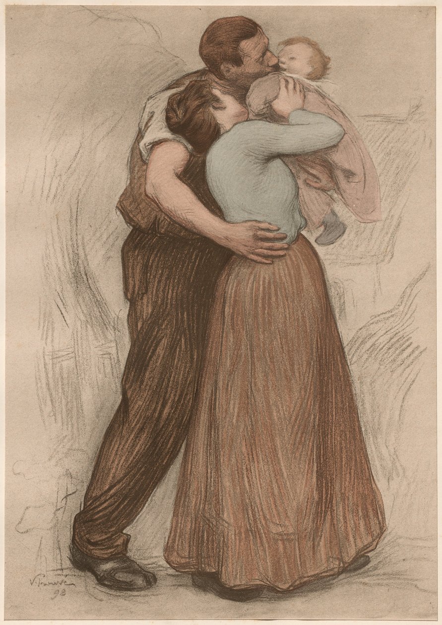 Kysset, 1898. af Victor Emile Prouve
