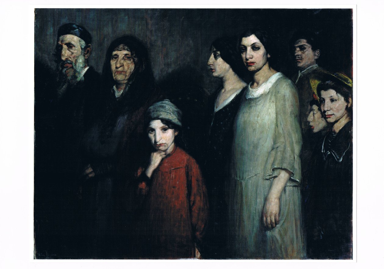 The Emigrants, ca. 1910 (olie på lærred) af Victor Hageman