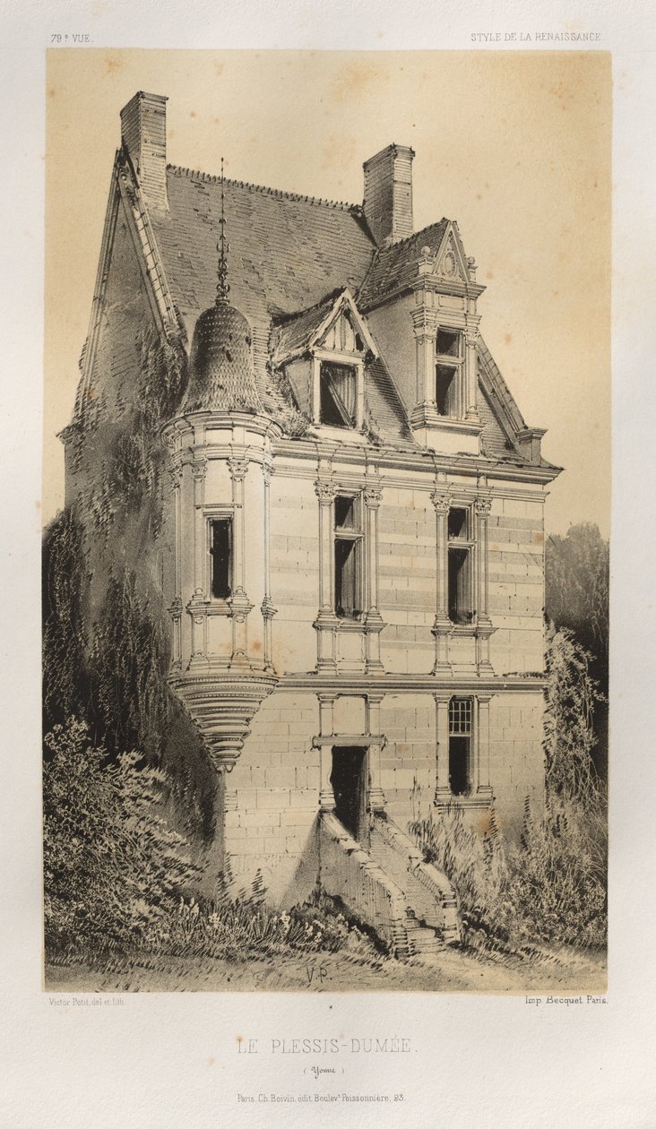...pl. 79, Le Plessis-Dumée Yonne, 1860. af Victor Petit
