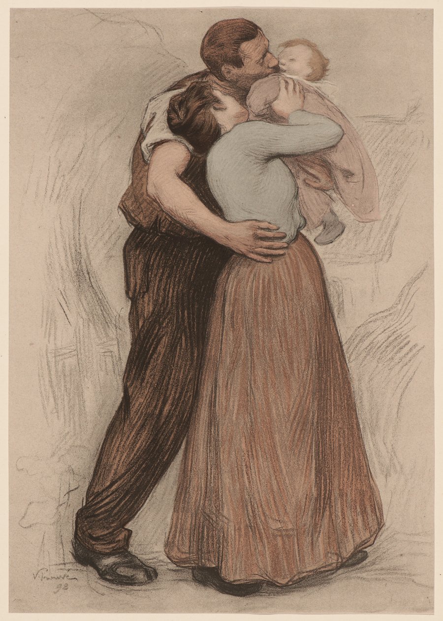 Kysset Kysset, 1898. af Victor Prouvé