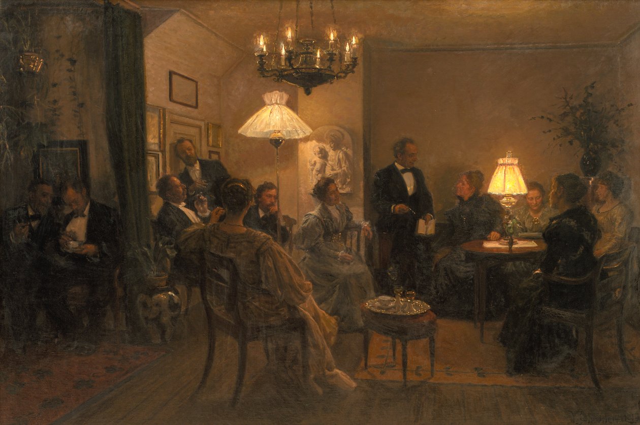 En Aftenfest i Kunstnerhjemmet af Viggo Johansen