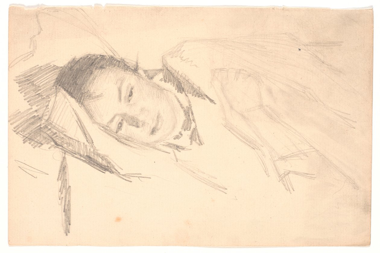 Kunstnerens hustru hviler sig af Viggo Johansen