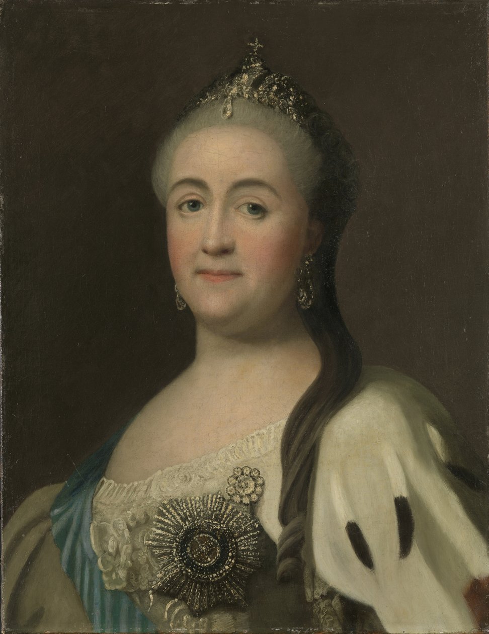 Portræt af kejserinde Catherine II 1729-1796. af Vigilius Erichsen