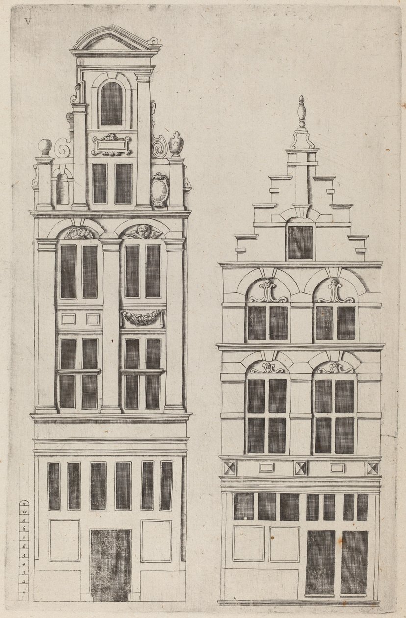 Hollandsk facadehøjde: pl. 5 af Vignola