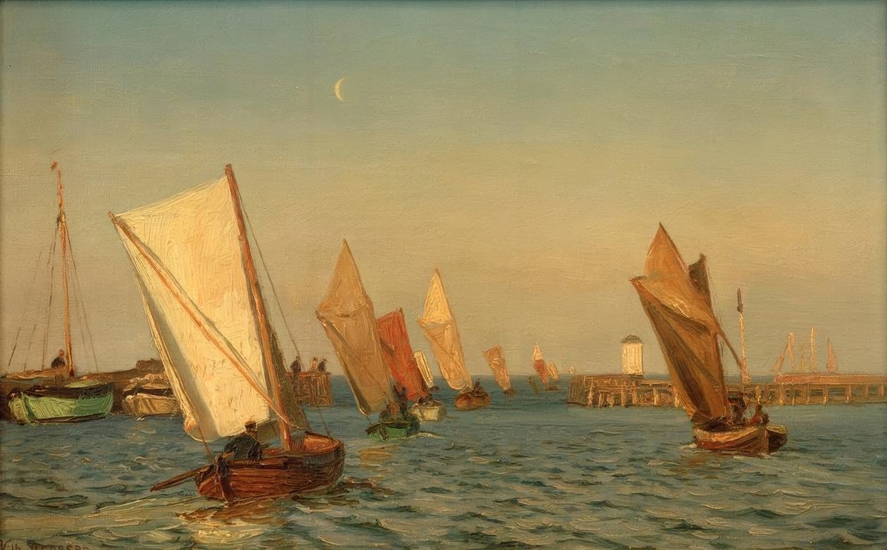 Marine-Segler af Vilhelm Arnesen