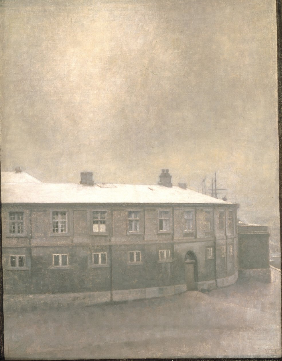 En fløj af Christiansborg Slot af Vilhelm Hammershøi