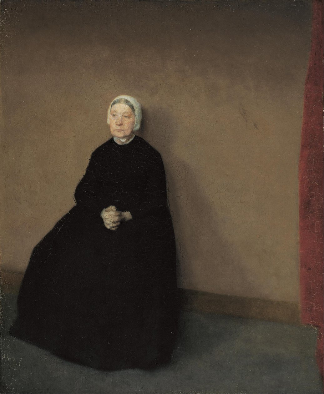 En gammel kvinde af Vilhelm Hammershøi