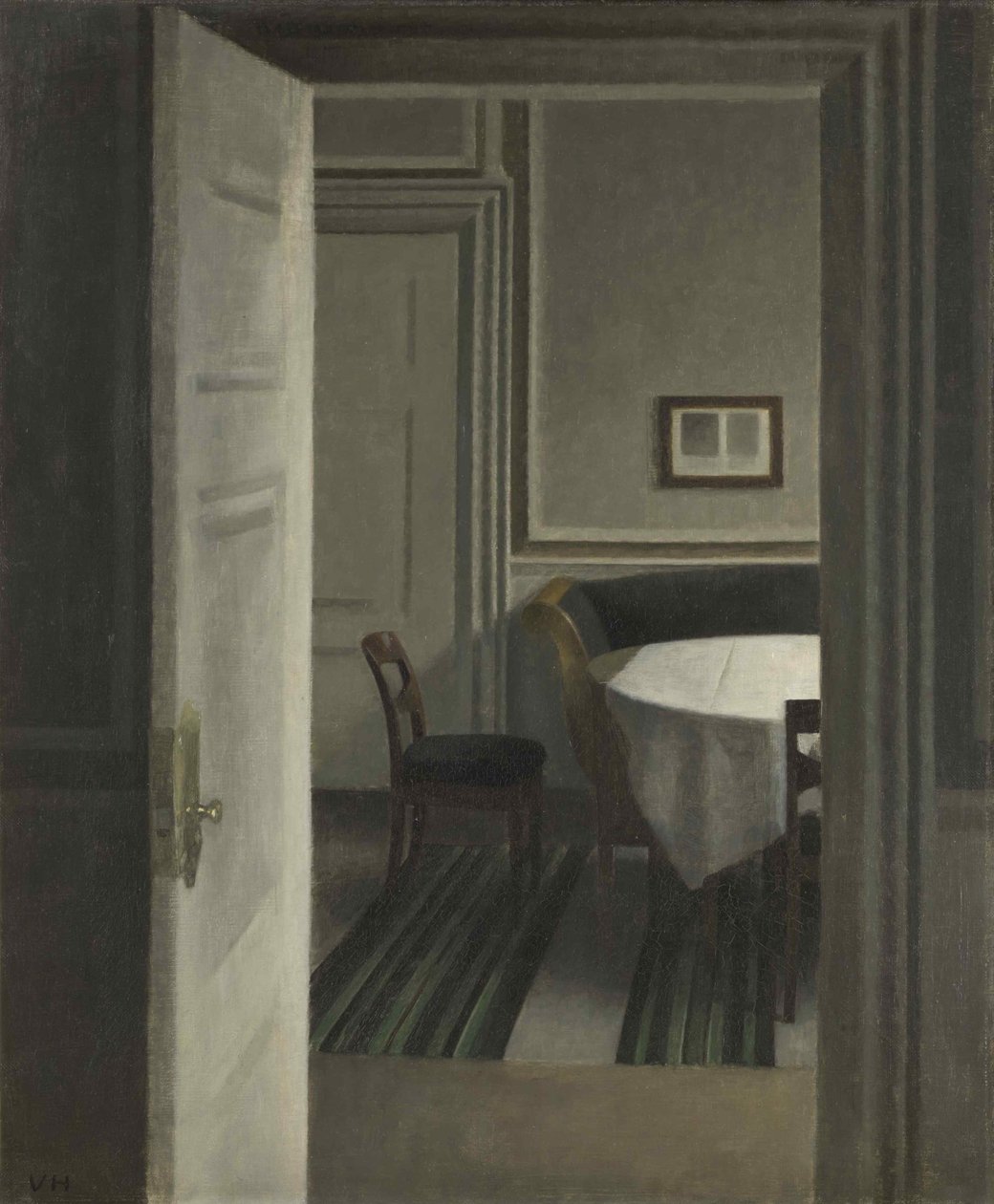 Interior, Strandgade 30, 1904. af Vilhelm Hammershøi