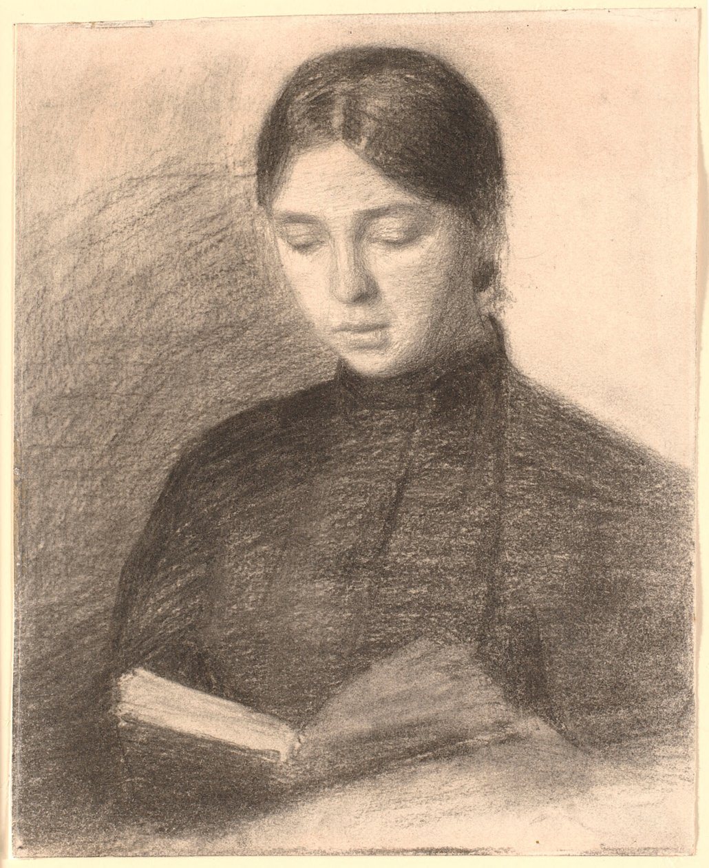 Kunstnerens søster Anna Reading af Vilhelm Hammershøi