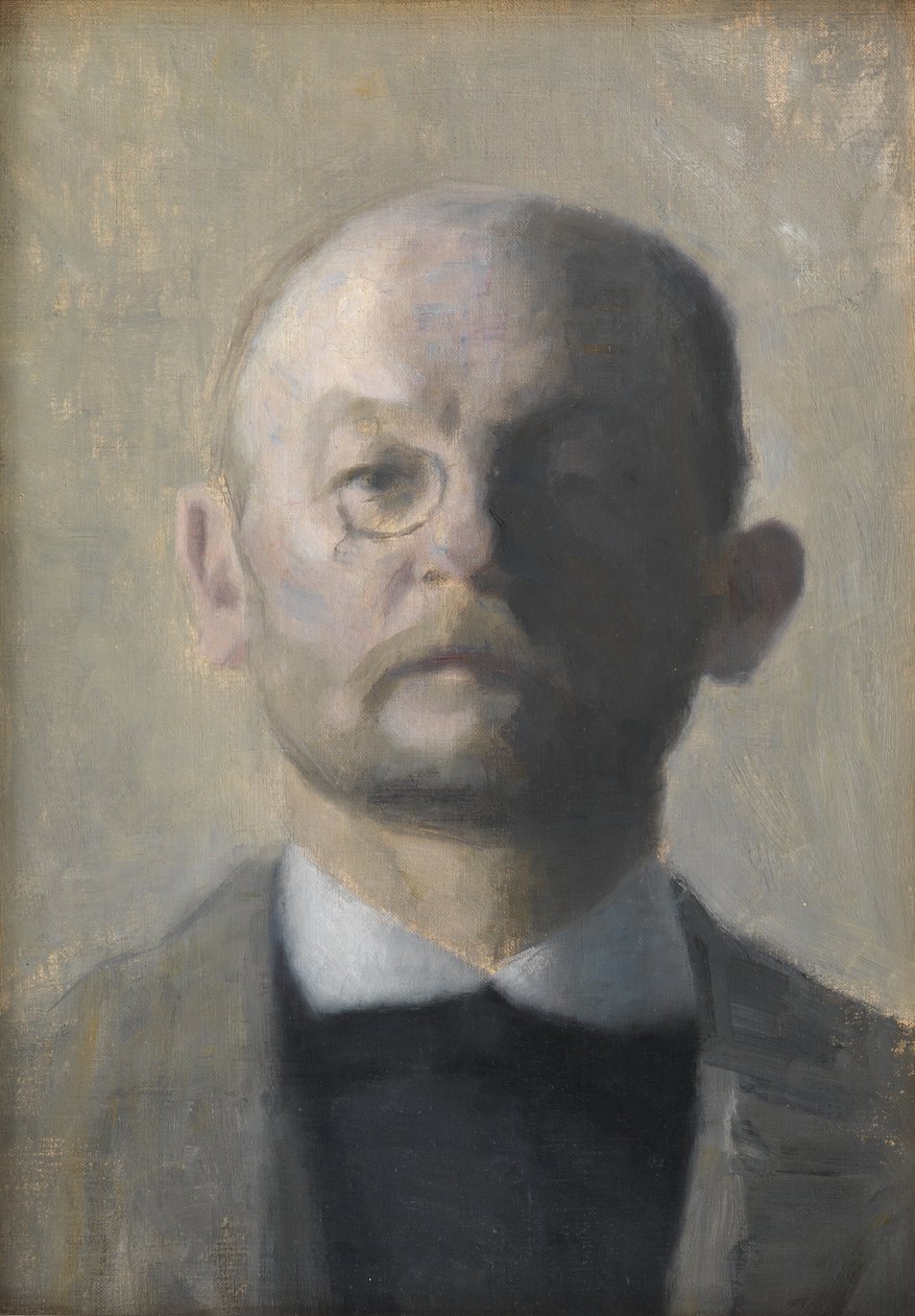 The Painter Kristian Zahrtmann af Vilhelm Hammershøi