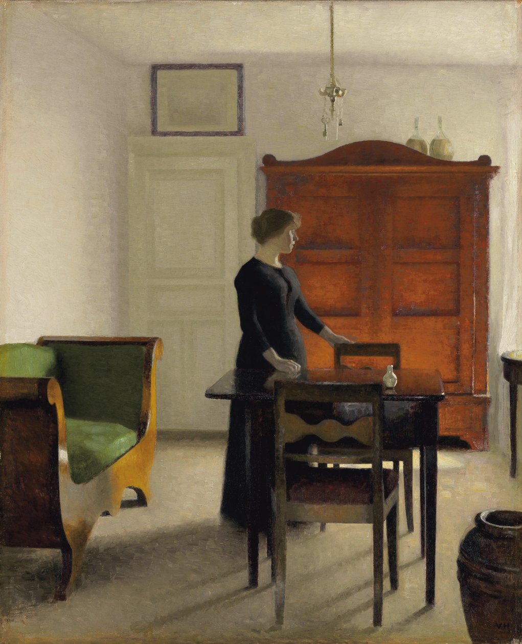 Ida i et interiør, 1897 af Vilhelm Hammershoi