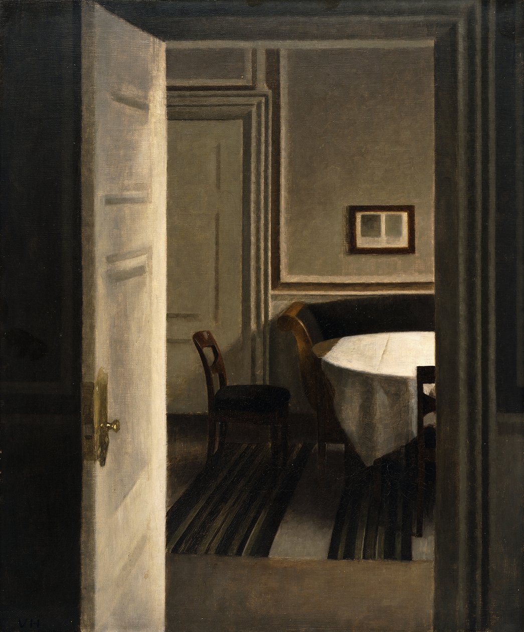 Interior, Strandgade 30, 1904 af Vilhelm Hammershoi