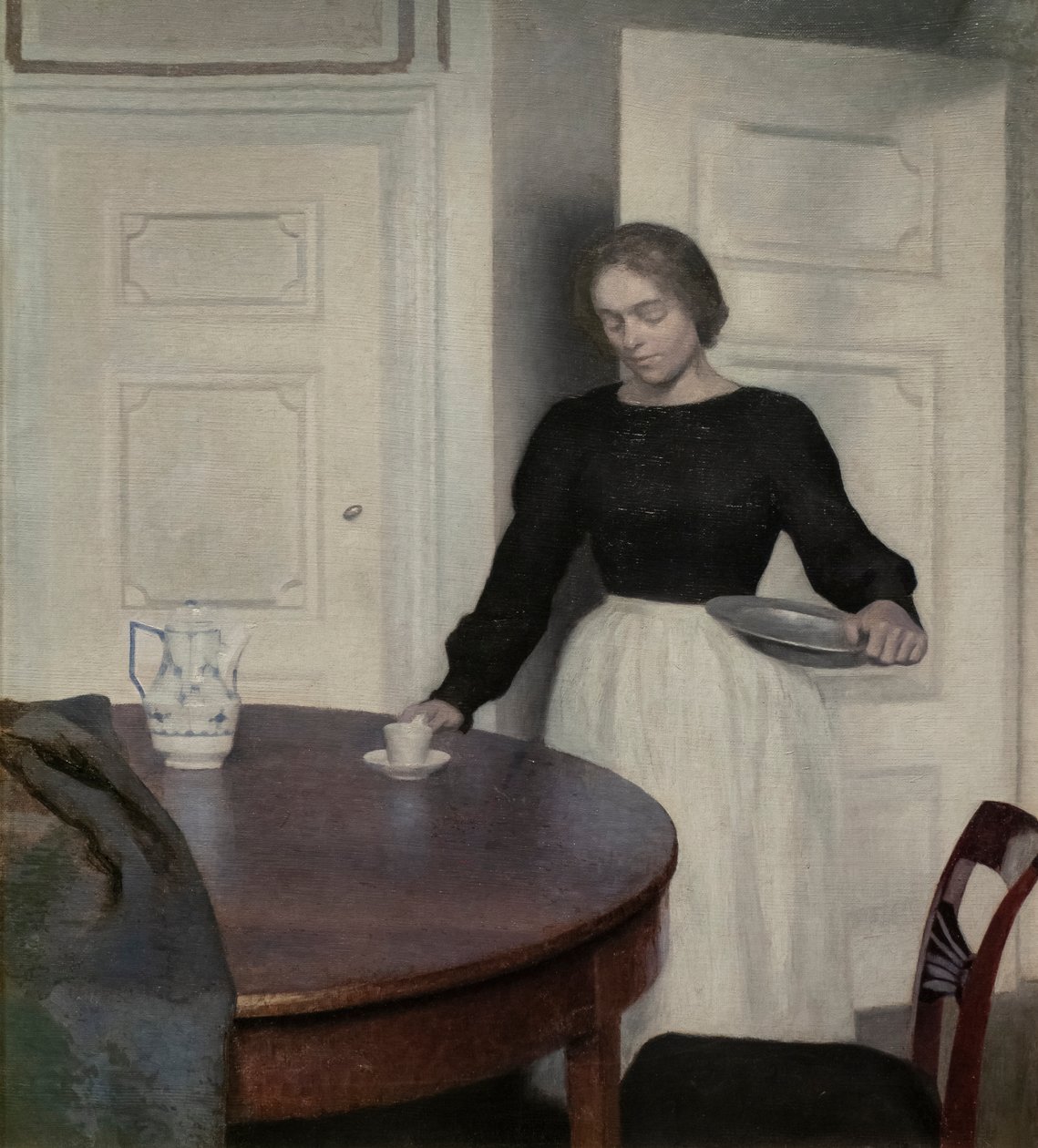 Interior, Strandgade 30, detail, 1899dani af Vilhelm Hammershoi