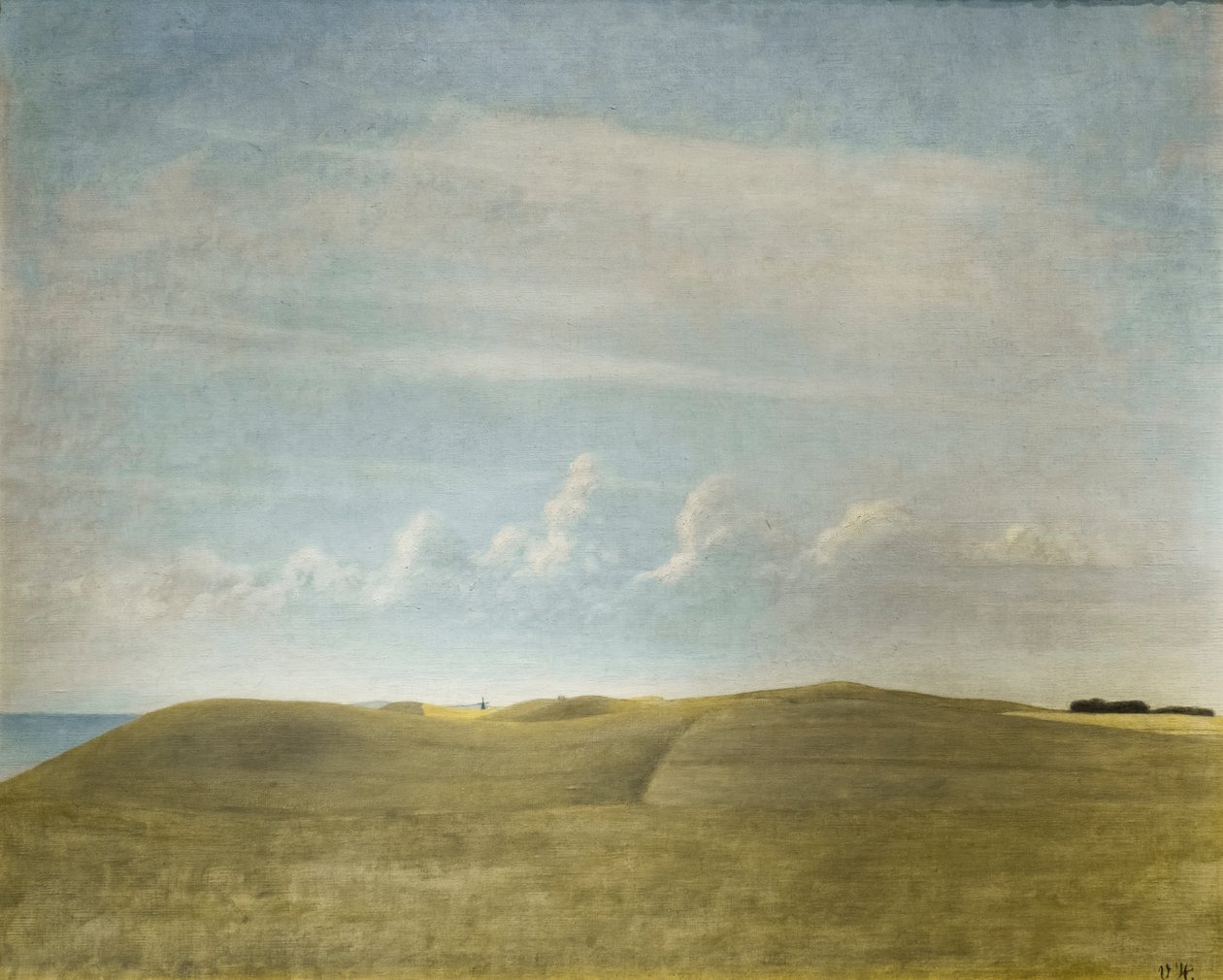 Landskab (udsigt over Refsnæs) af Vilhelm Hammershoi