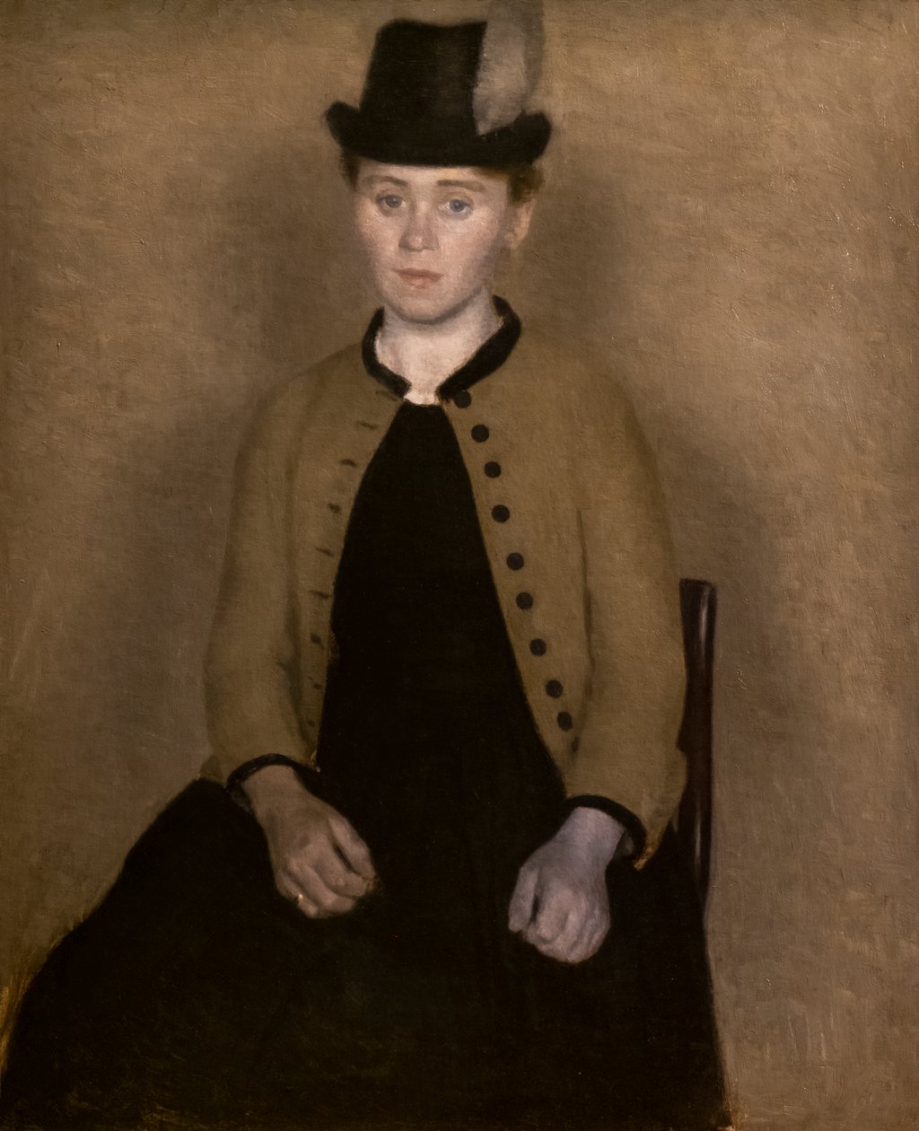 Portræt af Ida Ilsted af Vilhelm Hammershoi