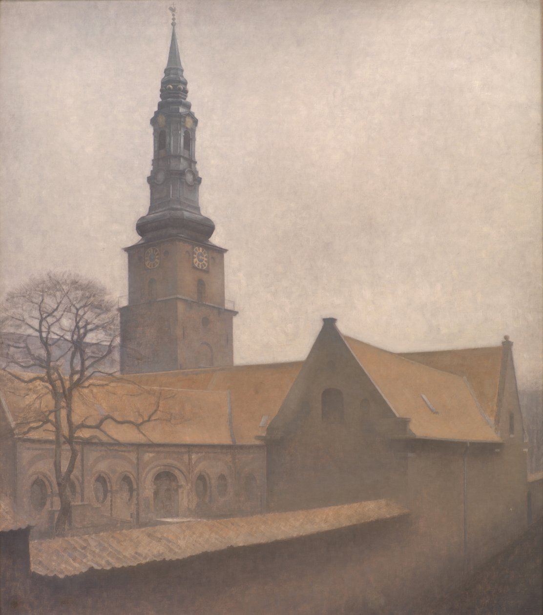 Peterskirken, København af Vilhelm Hammershoi