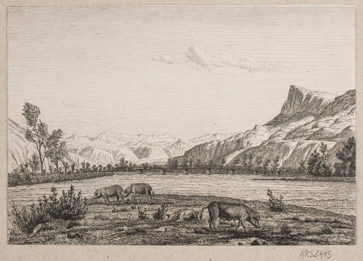Bjergegn i Tyrol af Vilhelm Kyhn