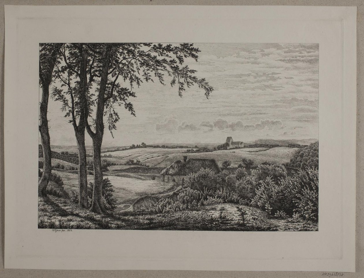 Eftermiddagslandskab, Sjælland af Vilhelm Kyhn