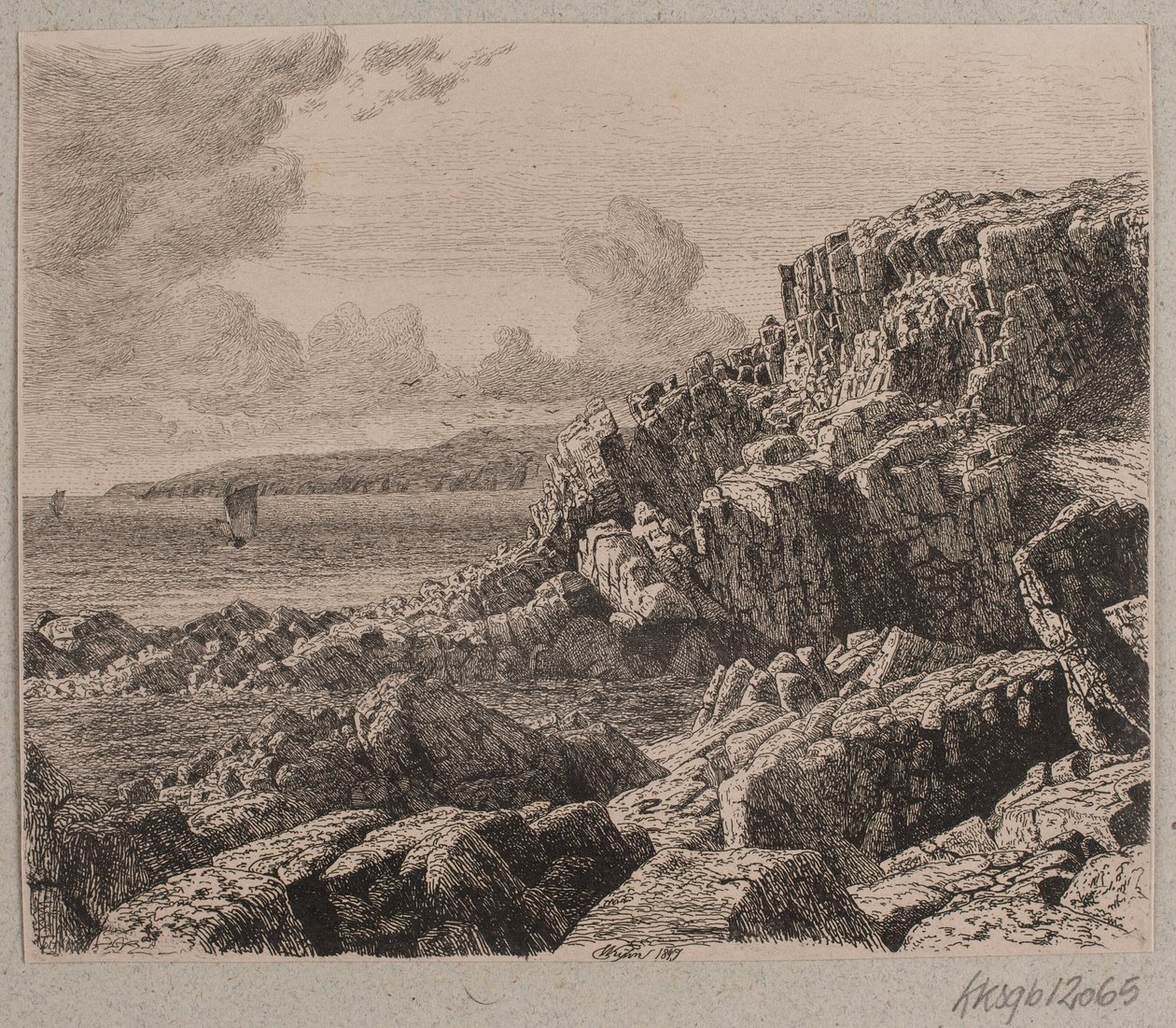 Kyststrækning fra Bornholm af Vilhelm Kyhn