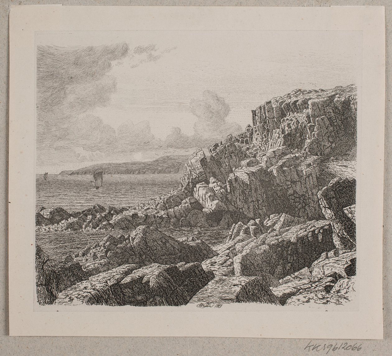 Kyststrækning fra Bornholm af Vilhelm Kyhn