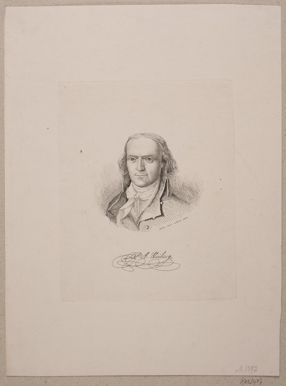 Portræt af P. A. Heiberg af Vilhelm Kyhn