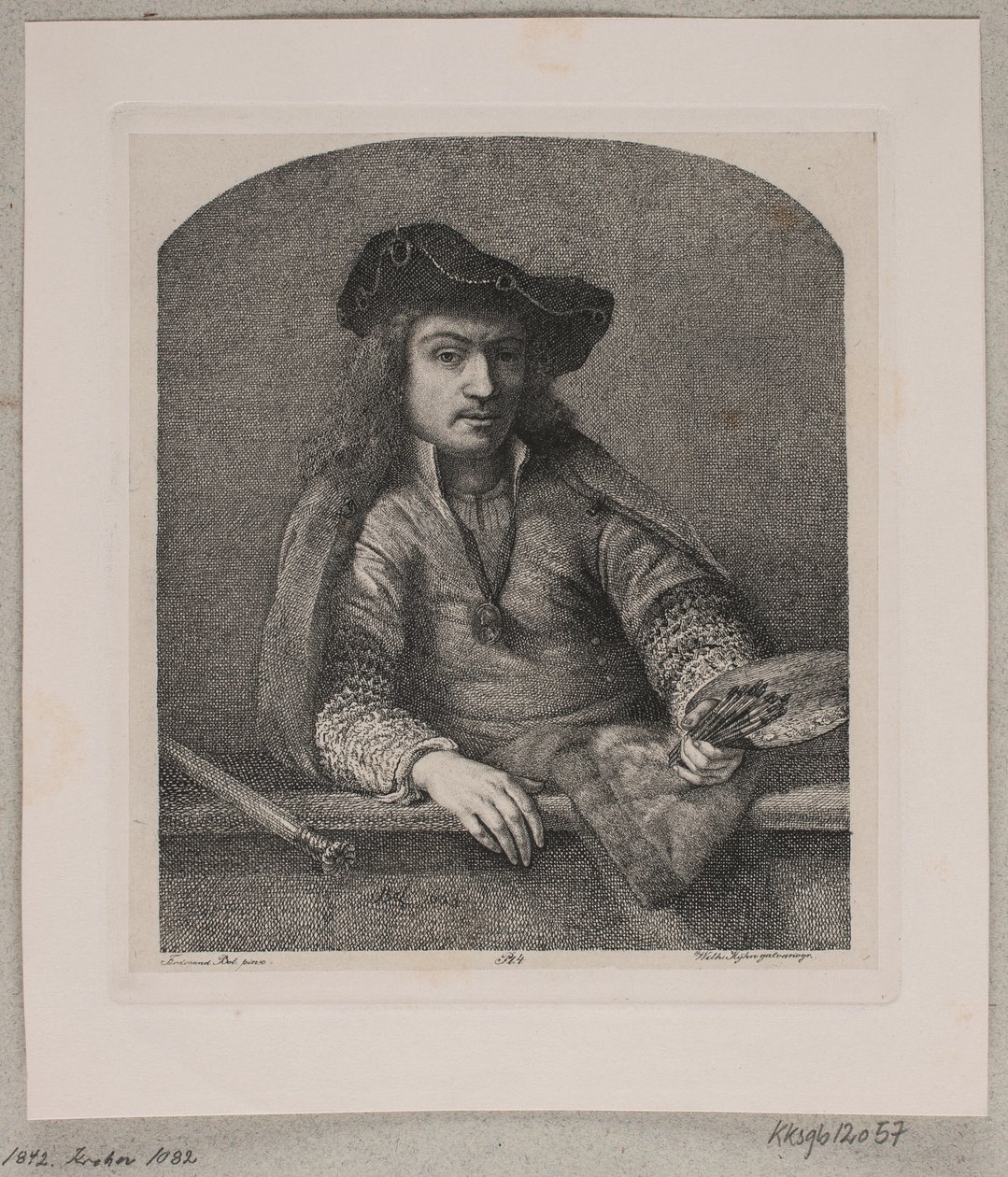 Selvportræt af Ferdinand Bol af Vilhelm Kyhn